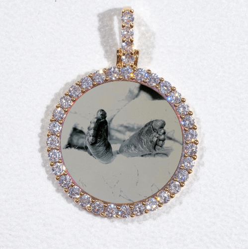 3D CIRCLE CUSTOM PICTURE PENDANT SMALL SIZE
