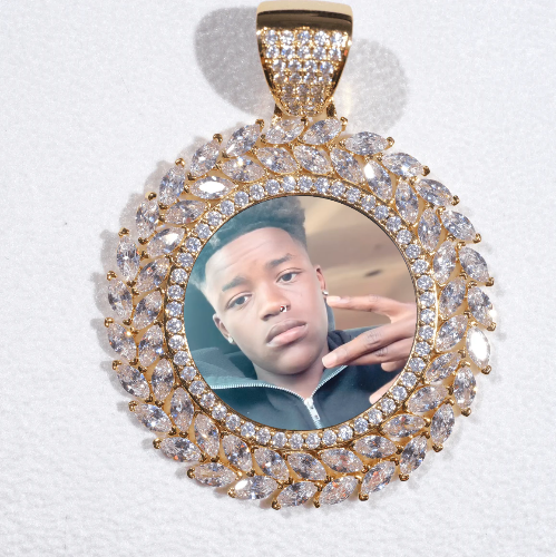 Large 3D Wheat Ear Custom Picture Pendant