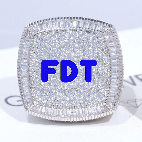CUSTOM LETTER 3D ICED RING