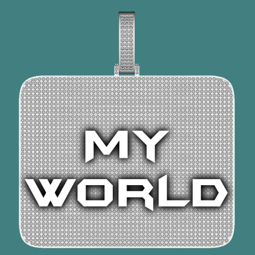 CUSTOM LETTER NECKLACE 3D BIG SQUARE