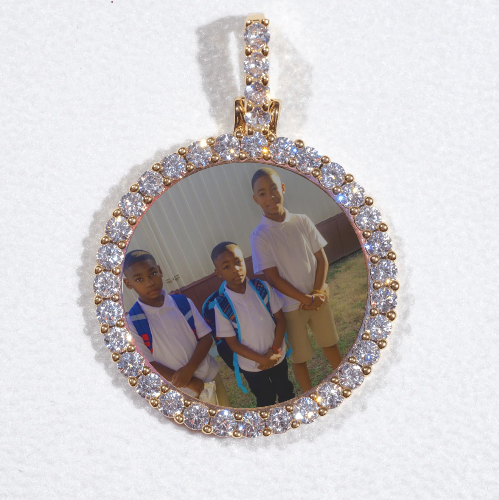 3D CIRCLE CUSTOM PICTURE PENDANT SMALL SIZE