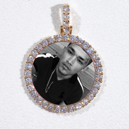 3D CIRCLE CUSTOM PICTURE PENDANT SMALL SIZE