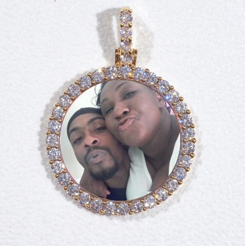 3D CIRCLE CUSTOM PICTURE PENDANT SMALL SIZE