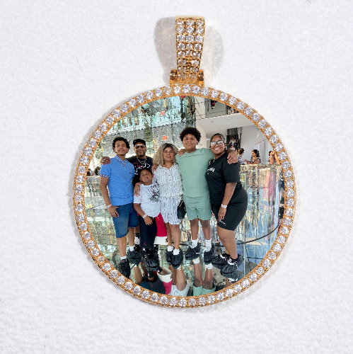 MEDIUM 3D CIRCLE CUSTOM PICTURE PENDANT