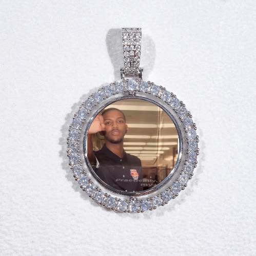 3D Spinning 2-Faced Custom Picture Pendant