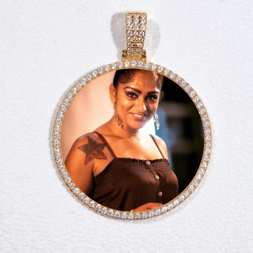 MEDIUM 3D CIRCLE CUSTOM PICTURE PENDANT