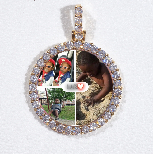 3D CIRCLE CUSTOM PICTURE PENDANT SMALL SIZE