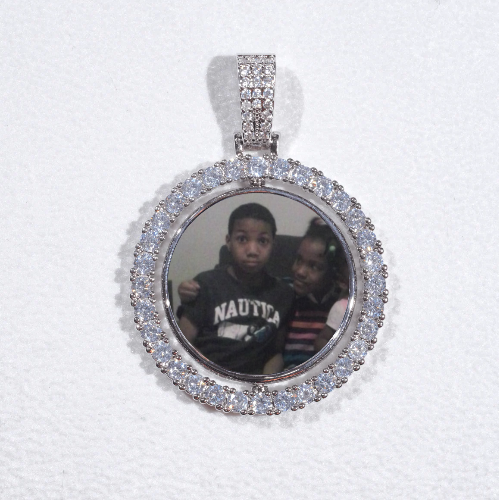 3D Spinning 2-Faced Custom Picture Pendant