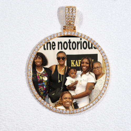 MEDIUM 3D CIRCLE CUSTOM PICTURE PENDANT