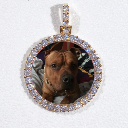 3D CIRCLE CUSTOM PICTURE PENDANT SMALL SIZE