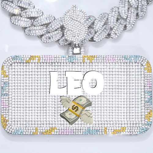 CUSTOM LETTER NECKLACE 3D COLORFUL SQUARE