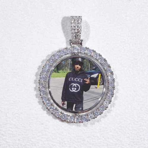 3D Spinning 2-Faced Custom Picture Pendant