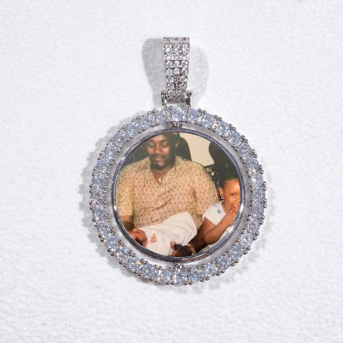 3D Spinning 2-Faced Custom Picture Pendant