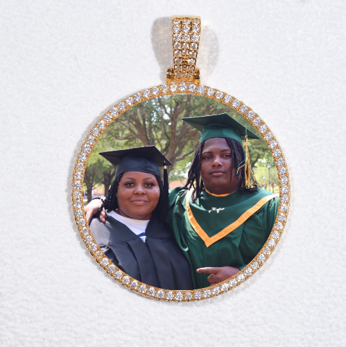 MEDIUM 3D CIRCLE CUSTOM PICTURE PENDANT