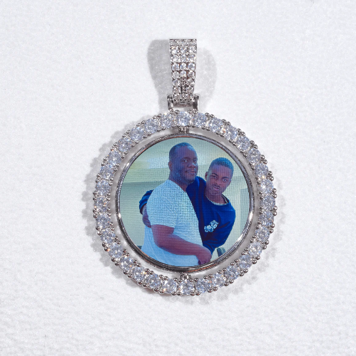 3D Spinning 2-Faced Custom Picture Pendant