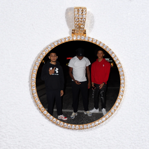 MEDIUM 3D CIRCLE CUSTOM PICTURE PENDANT