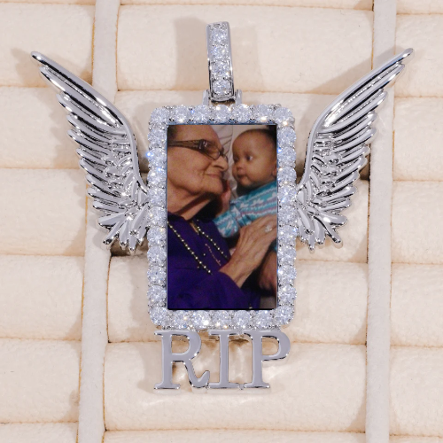 RIP WING 3D CUSTOM PICTURE PENDANT