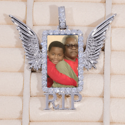 RIP WING 3D CUSTOM PICTURE PENDANT