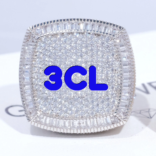 CUSTOM LETTER 3D ICED RING
