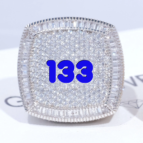 CUSTOM LETTER 3D ICED RING