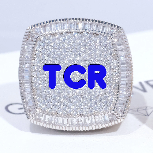 CUSTOM LETTER 3D ICED RING
