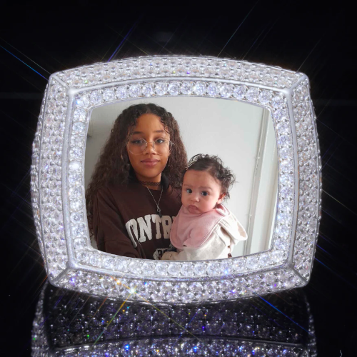 3D CUSTOM PICTURE ICED RING