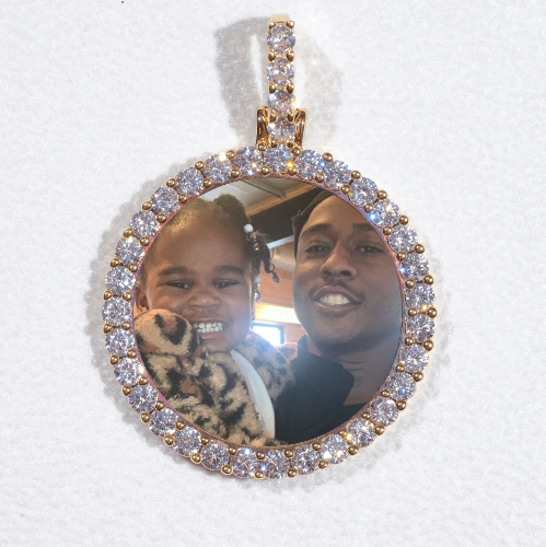 3D CIRCLE CUSTOM PICTURE PENDANT SMALL SIZE