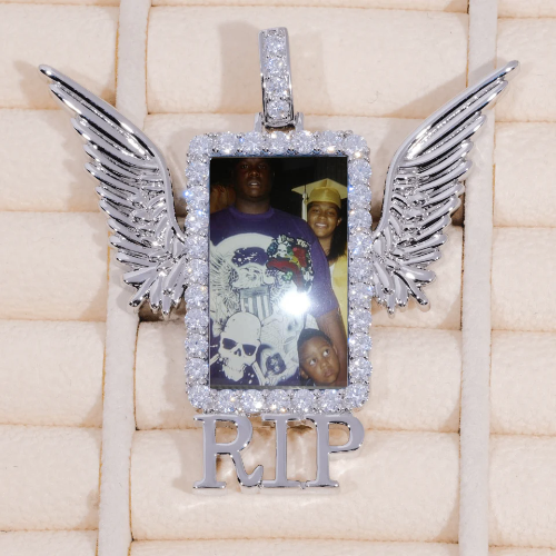 RIP WING 3D CUSTOM PICTURE PENDANT