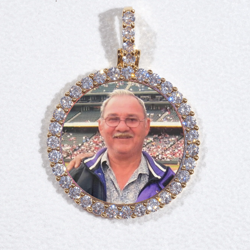 3D CIRCLE CUSTOM PICTURE PENDANT SMALL SIZE