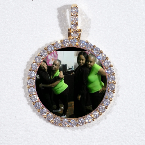 3D CIRCLE CUSTOM PICTURE PENDANT SMALL SIZE