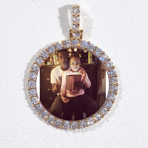 3D CIRCLE CUSTOM PICTURE PENDANT SMALL SIZE