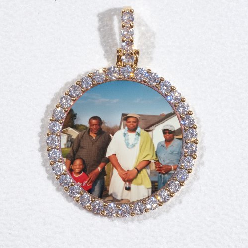 3D CIRCLE CUSTOM PICTURE PENDANT SMALL SIZE