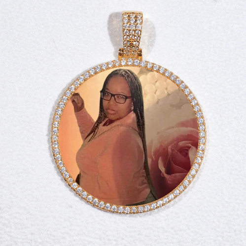 MEDIUM 3D CIRCLE CUSTOM PICTURE PENDANT