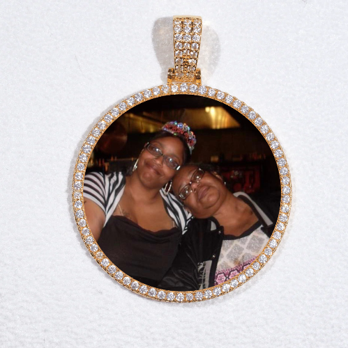 MEDIUM 3D CIRCLE CUSTOM PICTURE PENDANT