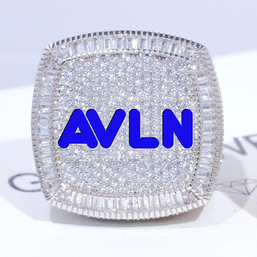 CUSTOM LETTER 3D ICED RING