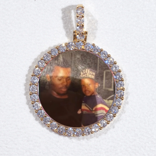 3D CIRCLE CUSTOM PICTURE PENDANT SMALL SIZE