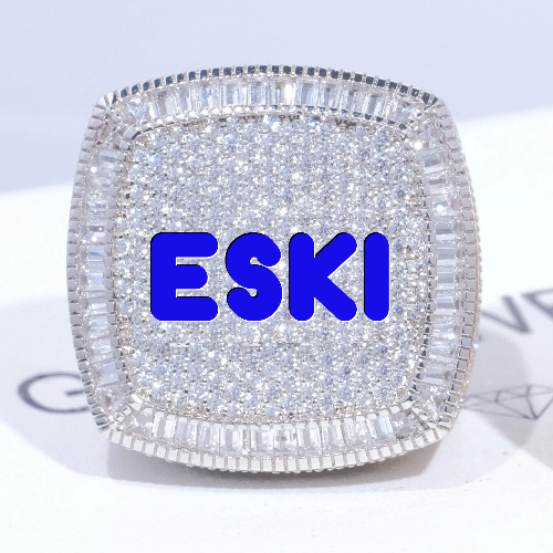 CUSTOM LETTER 3D ICED RING