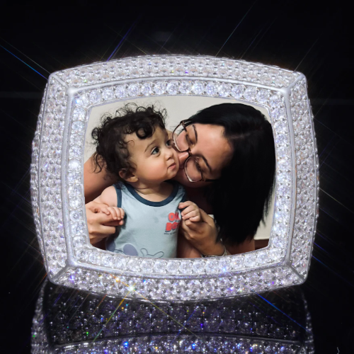 3D CUSTOM PICTURE ICED RING