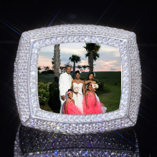 3D CUSTOM PICTURE ICED RING