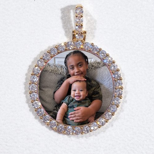 3D CIRCLE CUSTOM PICTURE PENDANT SMALL SIZE