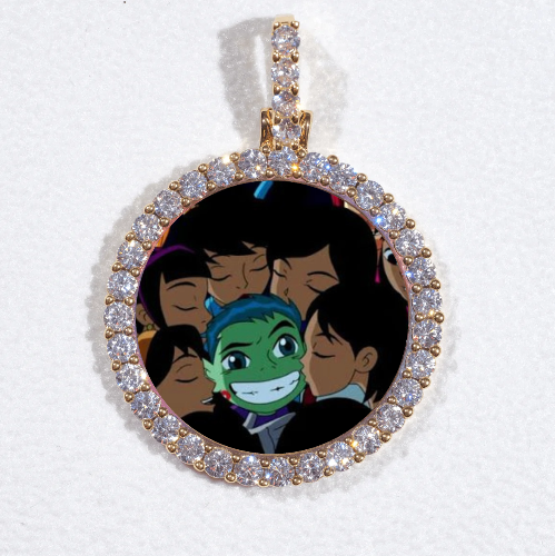 3D CIRCLE CUSTOM PICTURE PENDANT SMALL SIZE