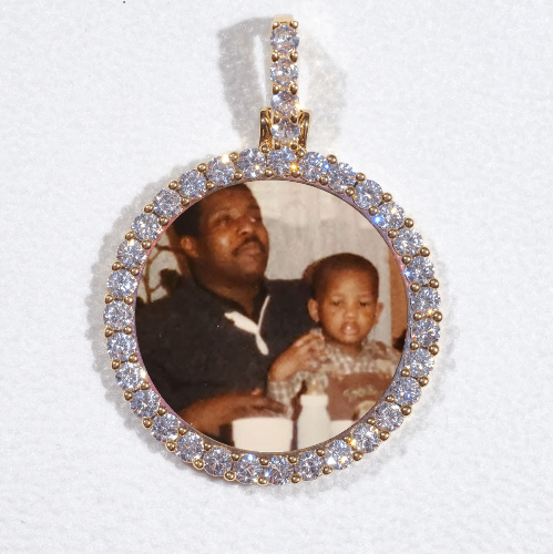 3D CIRCLE CUSTOM PICTURE PENDANT SMALL SIZE