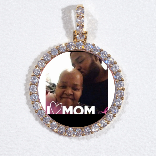3D CIRCLE CUSTOM PICTURE PENDANT SMALL SIZE
