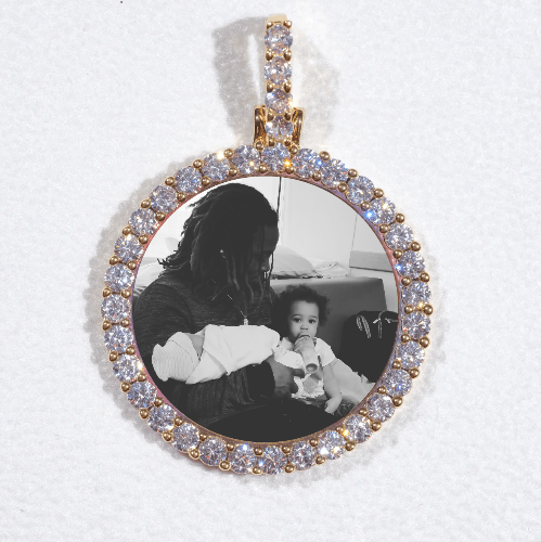 3D CIRCLE CUSTOM PICTURE PENDANT SMALL SIZE