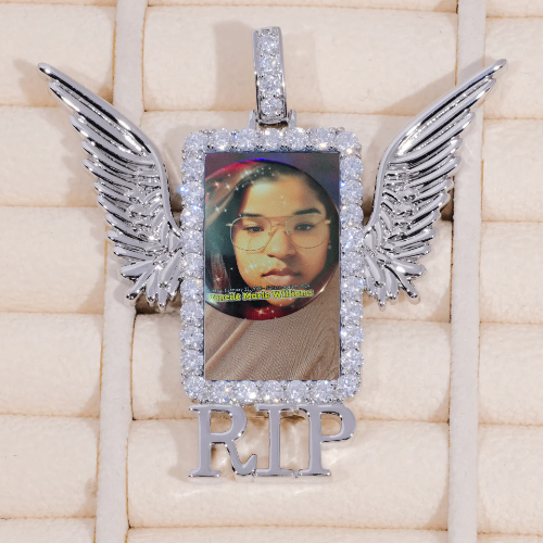 RIP WING 3D CUSTOM PICTURE PENDANT