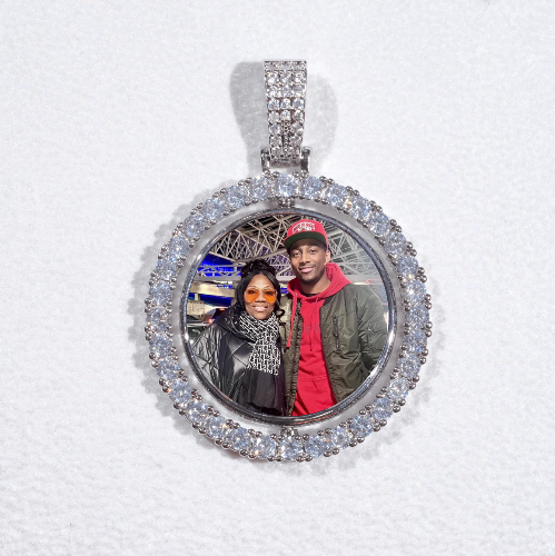 3D Spinning 2-Faced Custom Picture Pendant