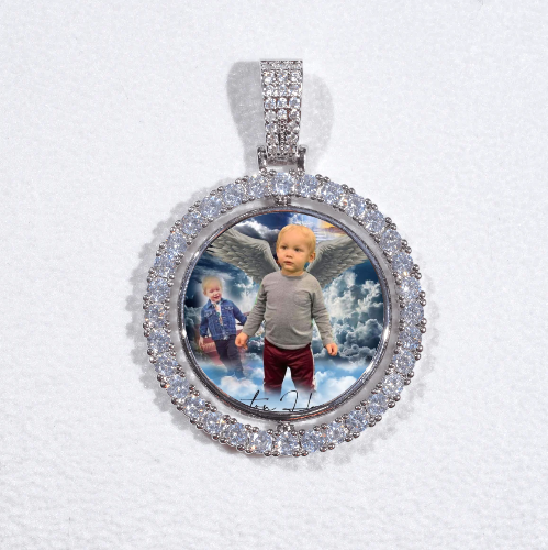 3D Spinning 2-Faced Custom Picture Pendant