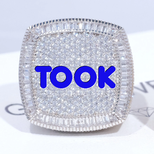 CUSTOM LETTER 3D ICED RING