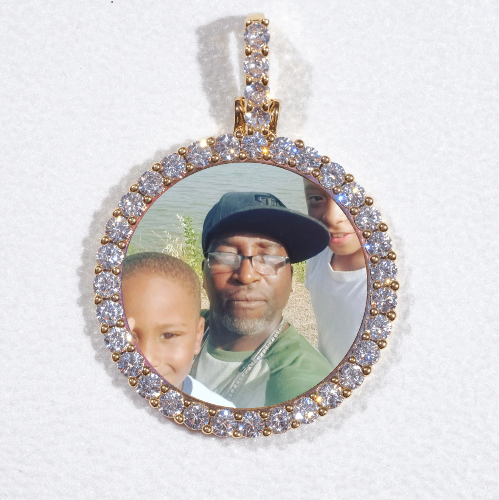 3D CIRCLE CUSTOM PICTURE PENDANT SMALL SIZE