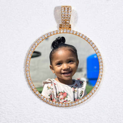 MEDIUM 3D CIRCLE CUSTOM PICTURE PENDANT